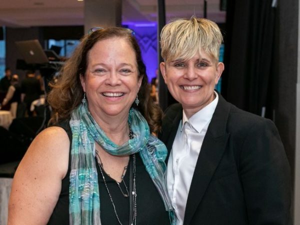 Photo caption: Trish Silvester-Lee (left) with Dr. Jackie Whittaker (right)